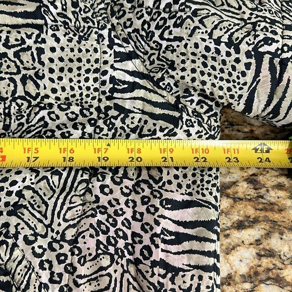 Anna And Frank Vintage Silk Animal Print Puffer Quilted Jacket Size S - Picture 8 of 10